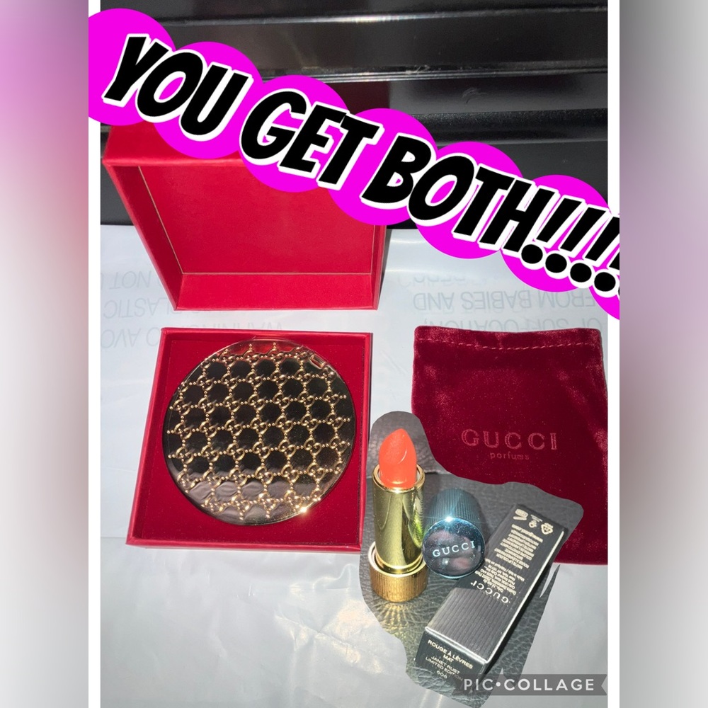 Gucci double sided gucci logo mirror BNWT